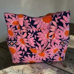 Vera Bradley Loves Me Retired Quilted Tote Bag